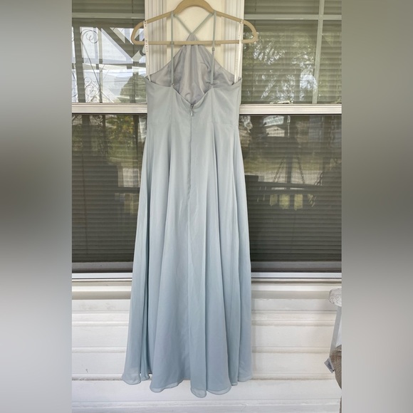 Azazie Bailey Dress in Sky Blue - Picture 4 of 16